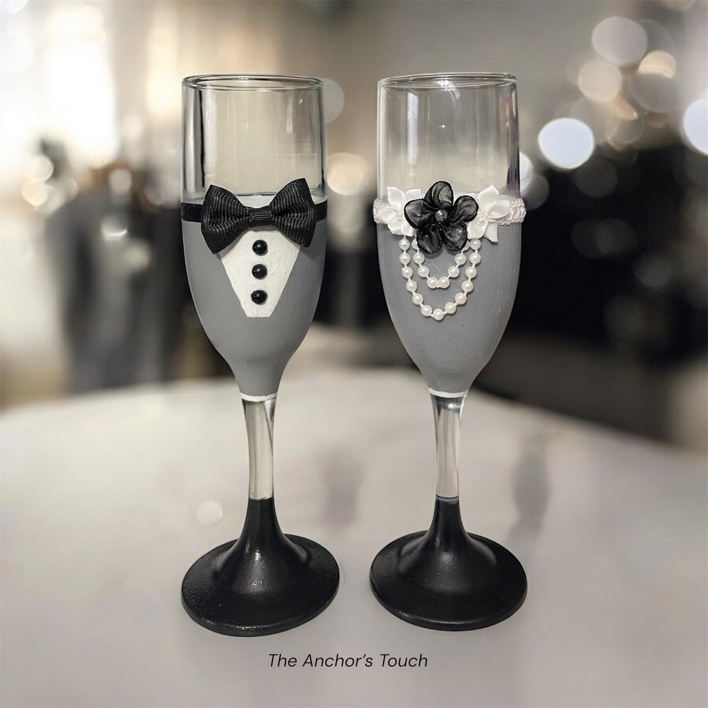 The Grey Sloan Champagne Flute Set