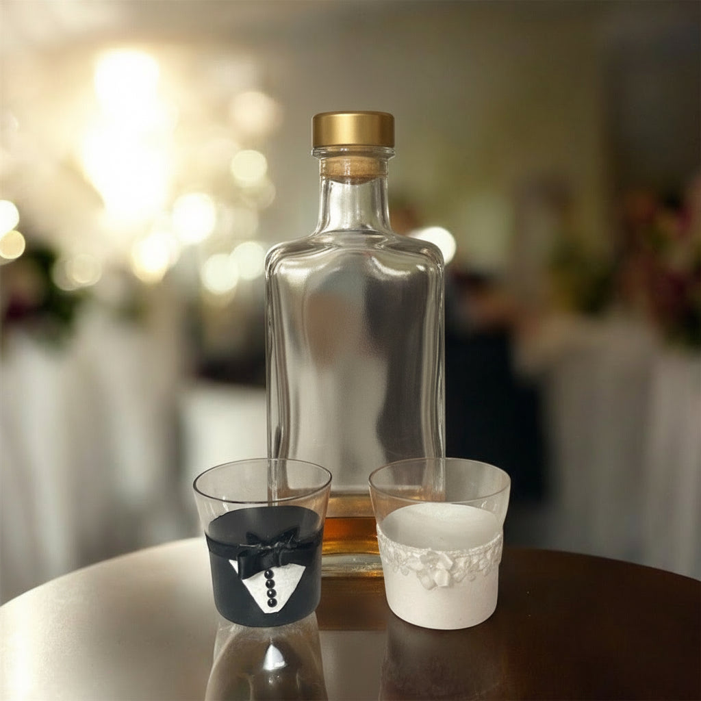 Bride and Groom Shot Glasses