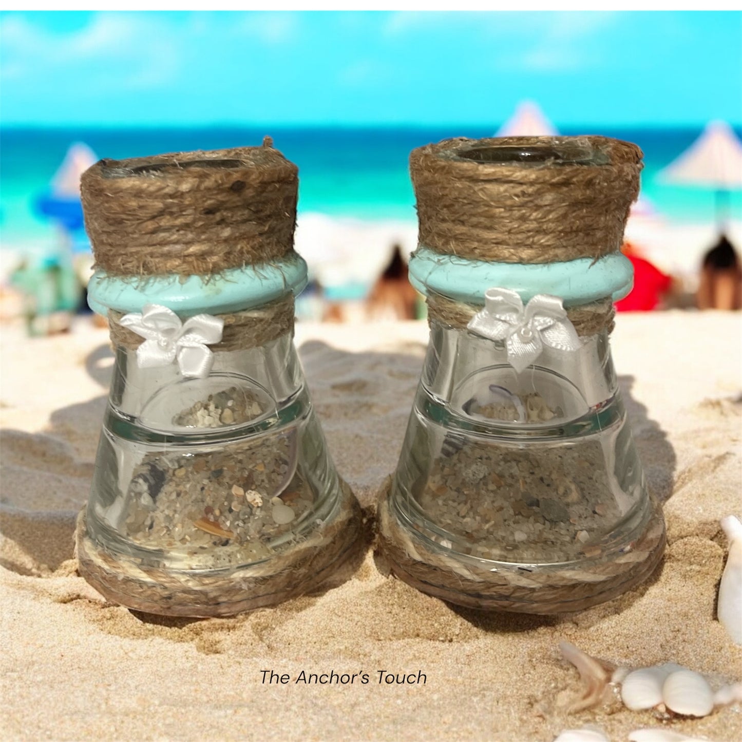 Coastal Candlesticks w/ Twine