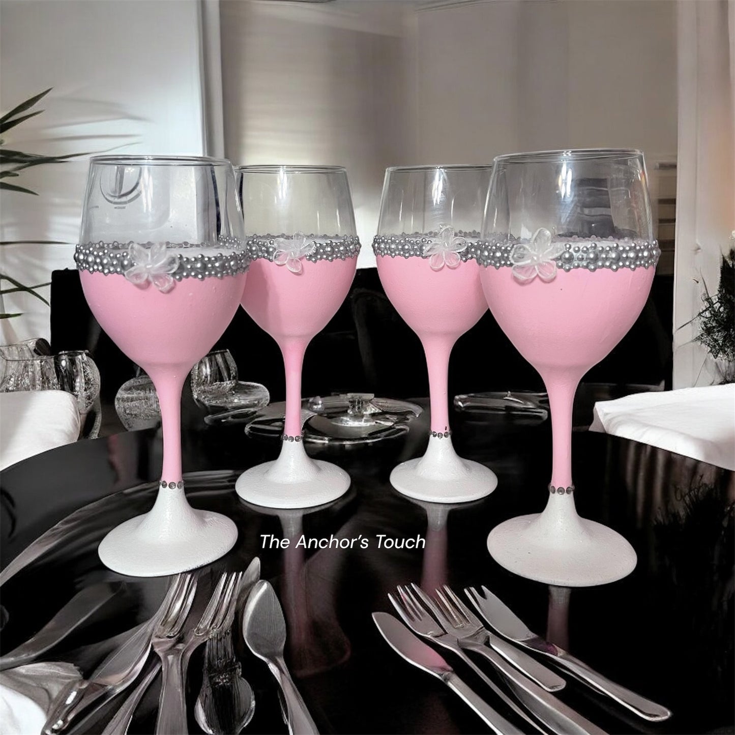 The Pink Lady Wine Glass